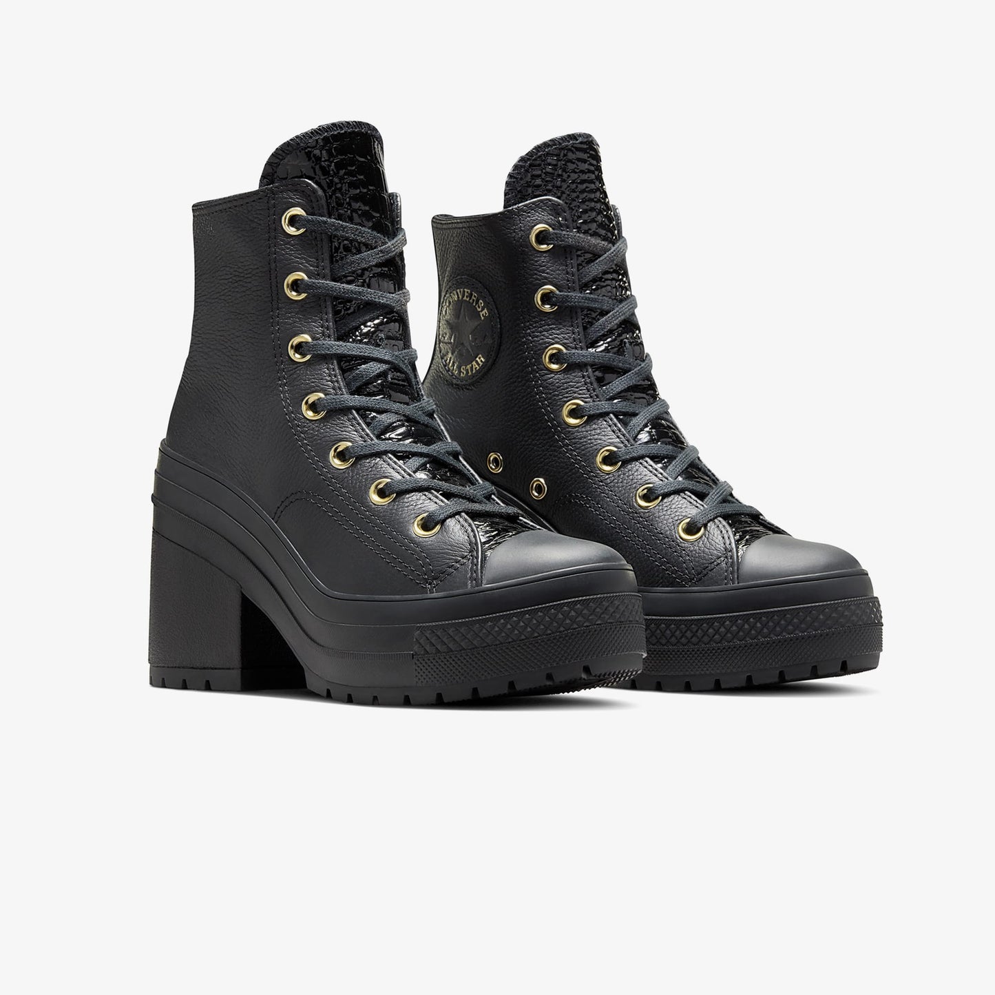 Converse Chuck 70 De Luxe Heel Unisex Kahverengi Deri Platform Sneaker