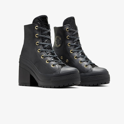 Converse Chuck 70 De Luxe Heel Unisex Kahverengi Deri Platform Sneaker