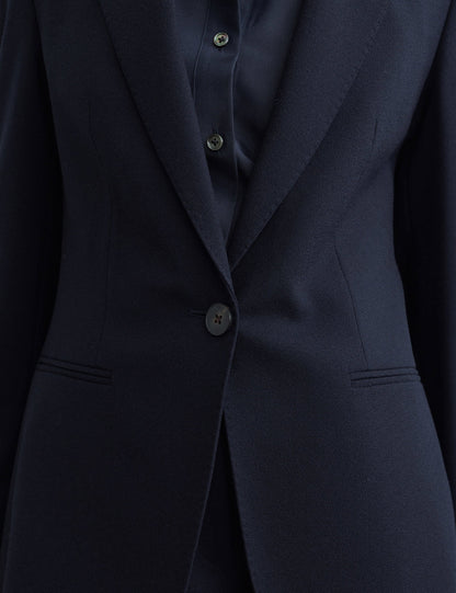 Jaeger Saf Yün Tek Düğmeli Kadın Blazer