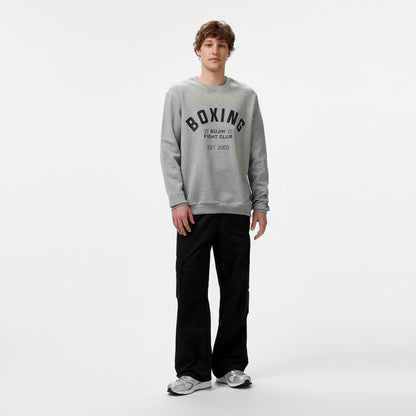New Balance Bujin Boxing Erkek Gri Sweatshirt