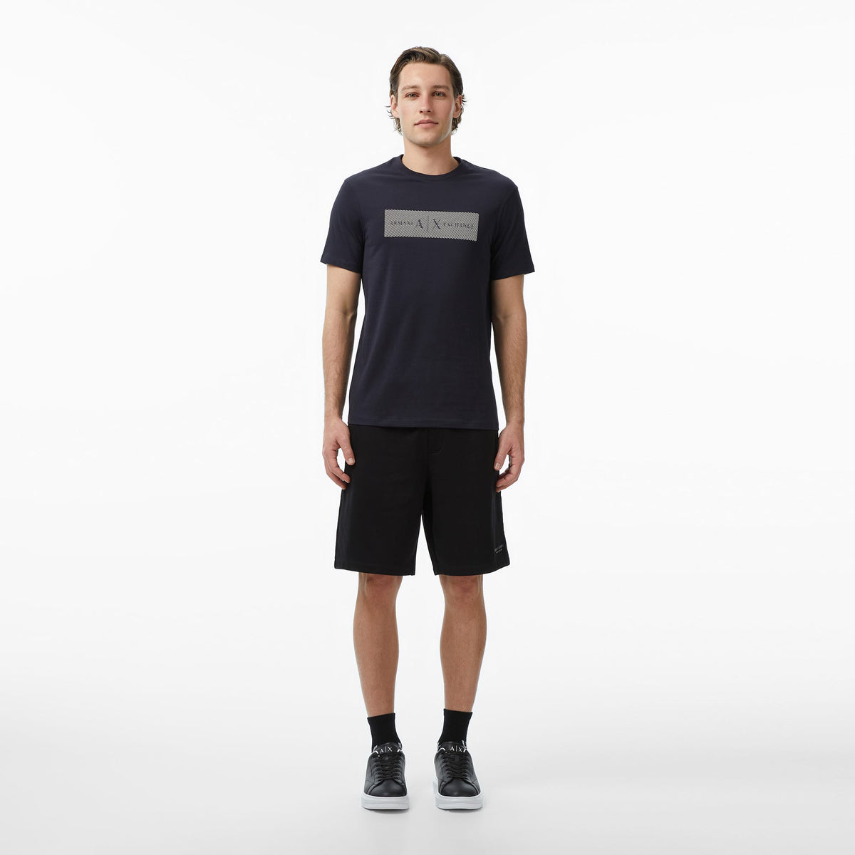 Armani Exchange Erkek Lacivert T-shirt
