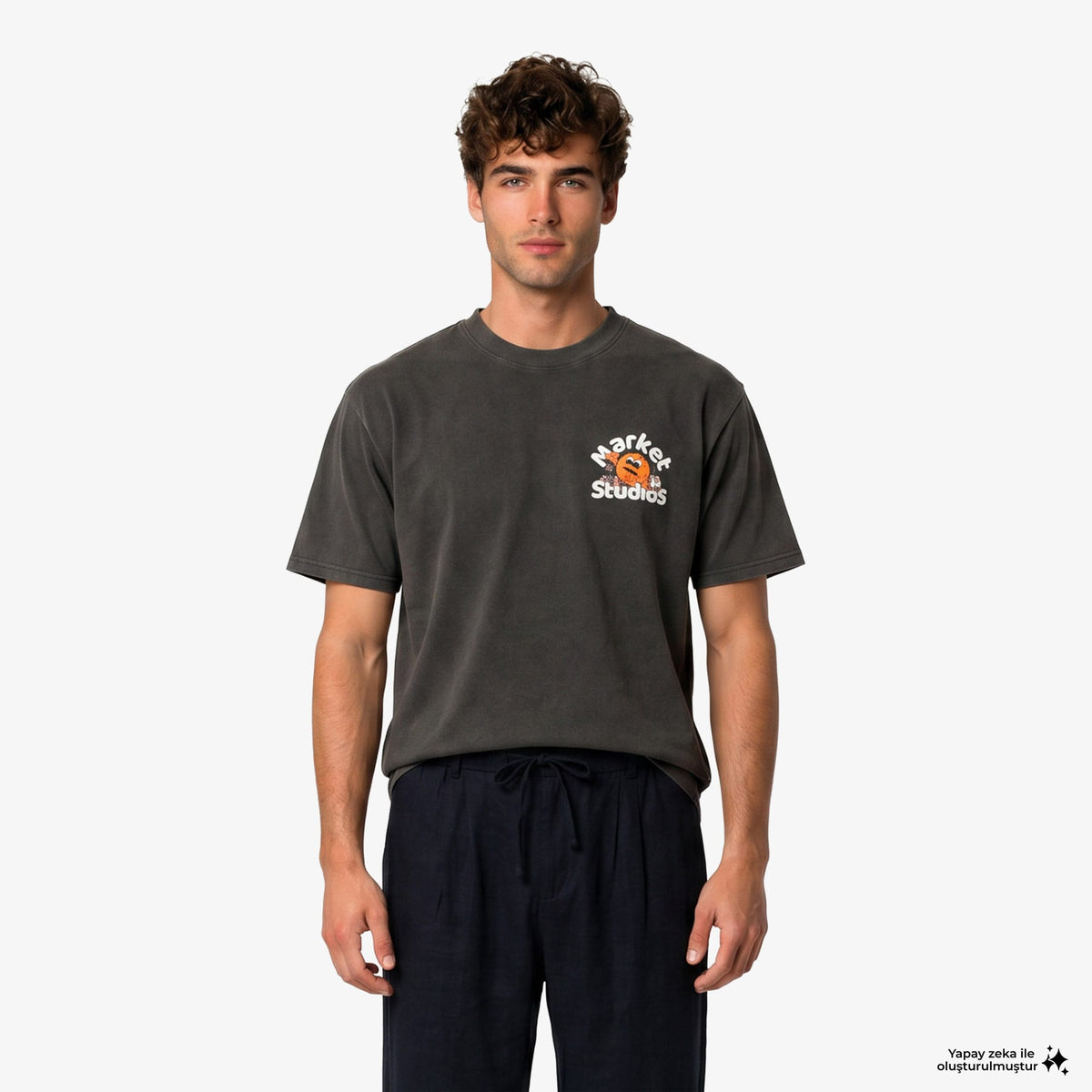 Market Chill In The Net Erkek Siyah T-shirt