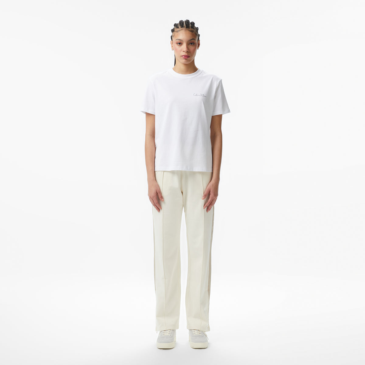 Calvin Klein Classic Graphic Kadın Beyaz T-shirt