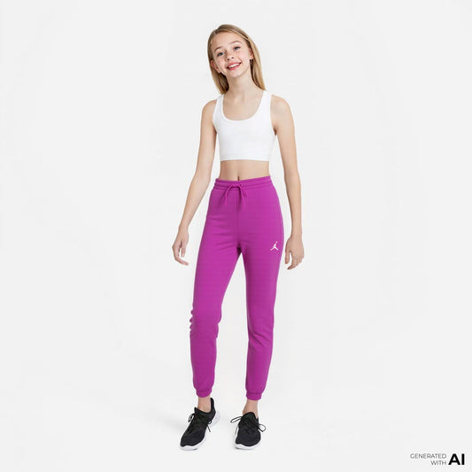 Jordan Jdg Brooklyn Essentials Çocuk Mor Eşofman Altı