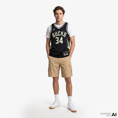 Nike Milwaukee Bucks Giannis Antetekoumpo Erkek Yeşil Basketbol Forması
