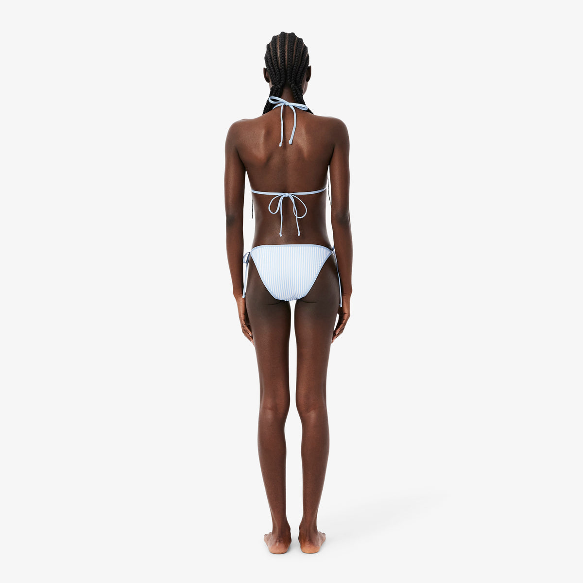 Lacoste Çizgili Kadın Mavi Bikini