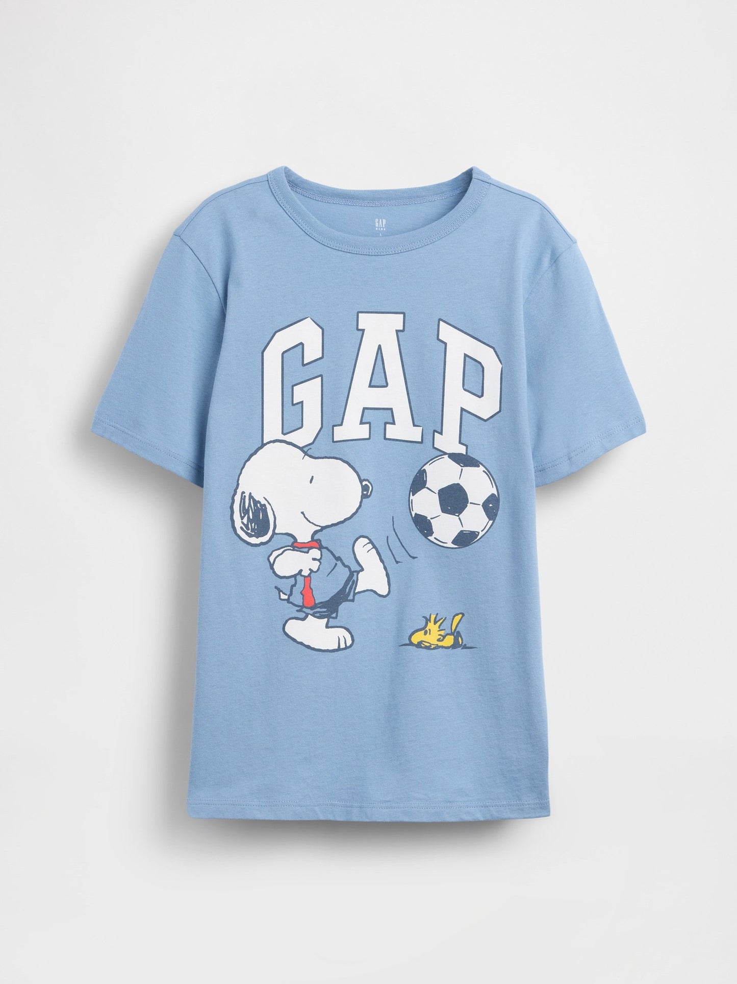 Açık Mavi Peanuts Logo T-shirt