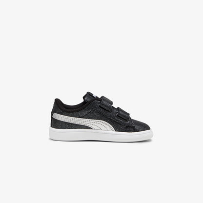 Puma Smash 3.0 Glitz Glam Bebek Siyah Simli Spor Ayakkabı