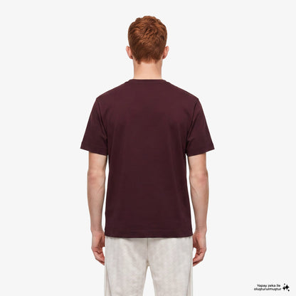 Lacoste Oversize Fit Erkek Bordo T-shirt