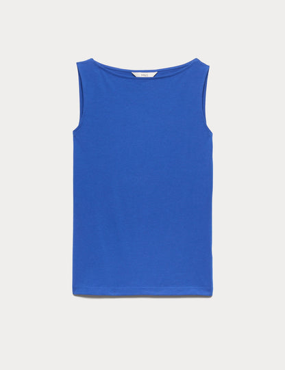 Pamuk Karışımlı Slim Fit Üst