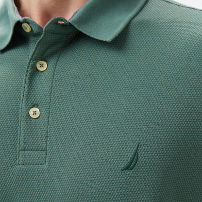 Nautica Erkek Yeşil Classic Fit Polo Yaka T-shirt