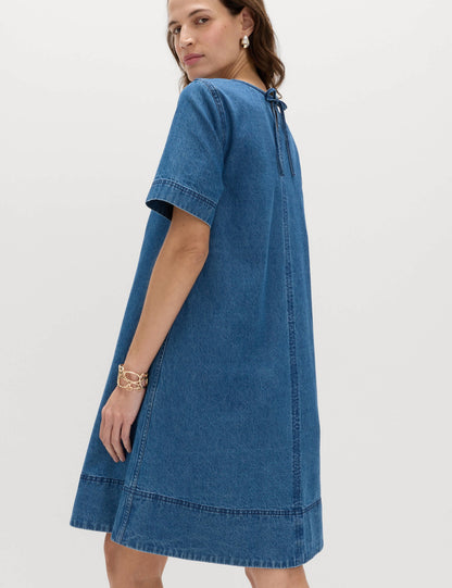 Denim Mini Elbise