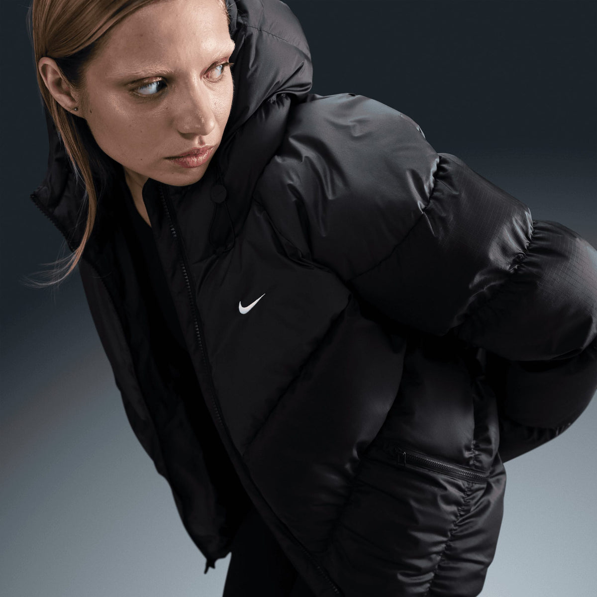 Nike Sportswear Windpuffer Wo Storm Fit Kadın Siyah Mont