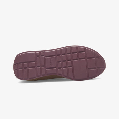 Calvin Klein Retro Runner Sock Laceup Mix Kadın Bej Sneaker