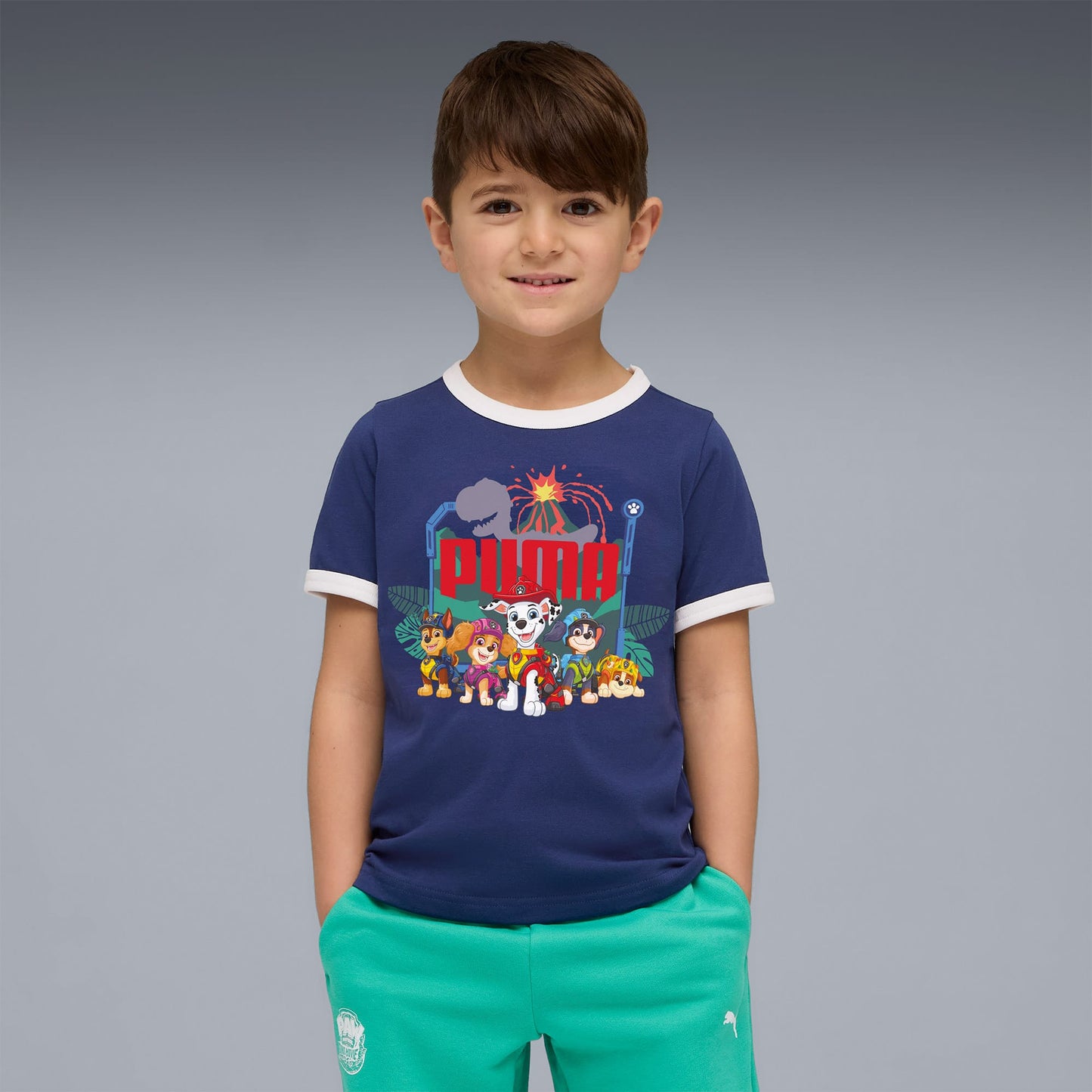 Puma X Paw Patrol Ringer Çocuk Mavi T-shirt