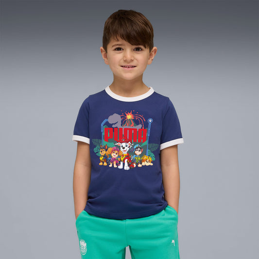 Puma X Paw Patrol Ringer Çocuk Mavi T-shirt