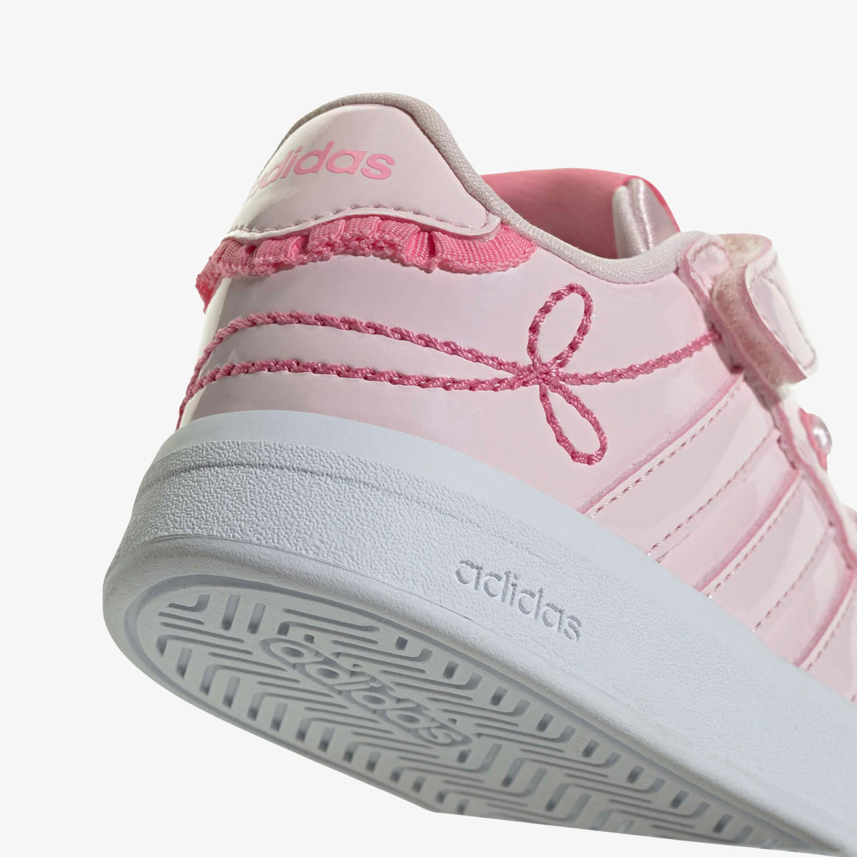 Adidas Grand Court 3.0 Girls Elastic Lace Çocuk Pembe Spor Ayakkabı
