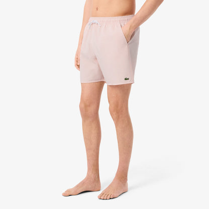 Lacoste Çizgili Erkek Pembe Deniz Şortu