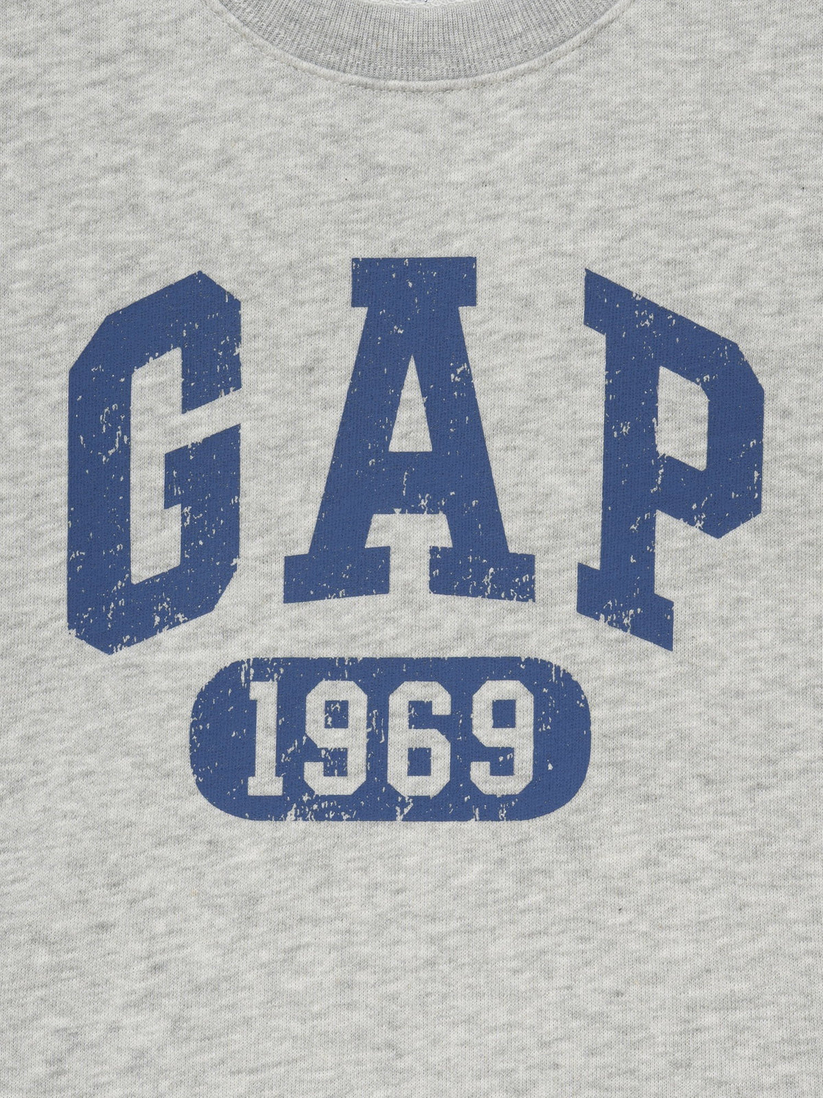 Gri Fransız Havlu Kumaş Gap Logo T-shirt