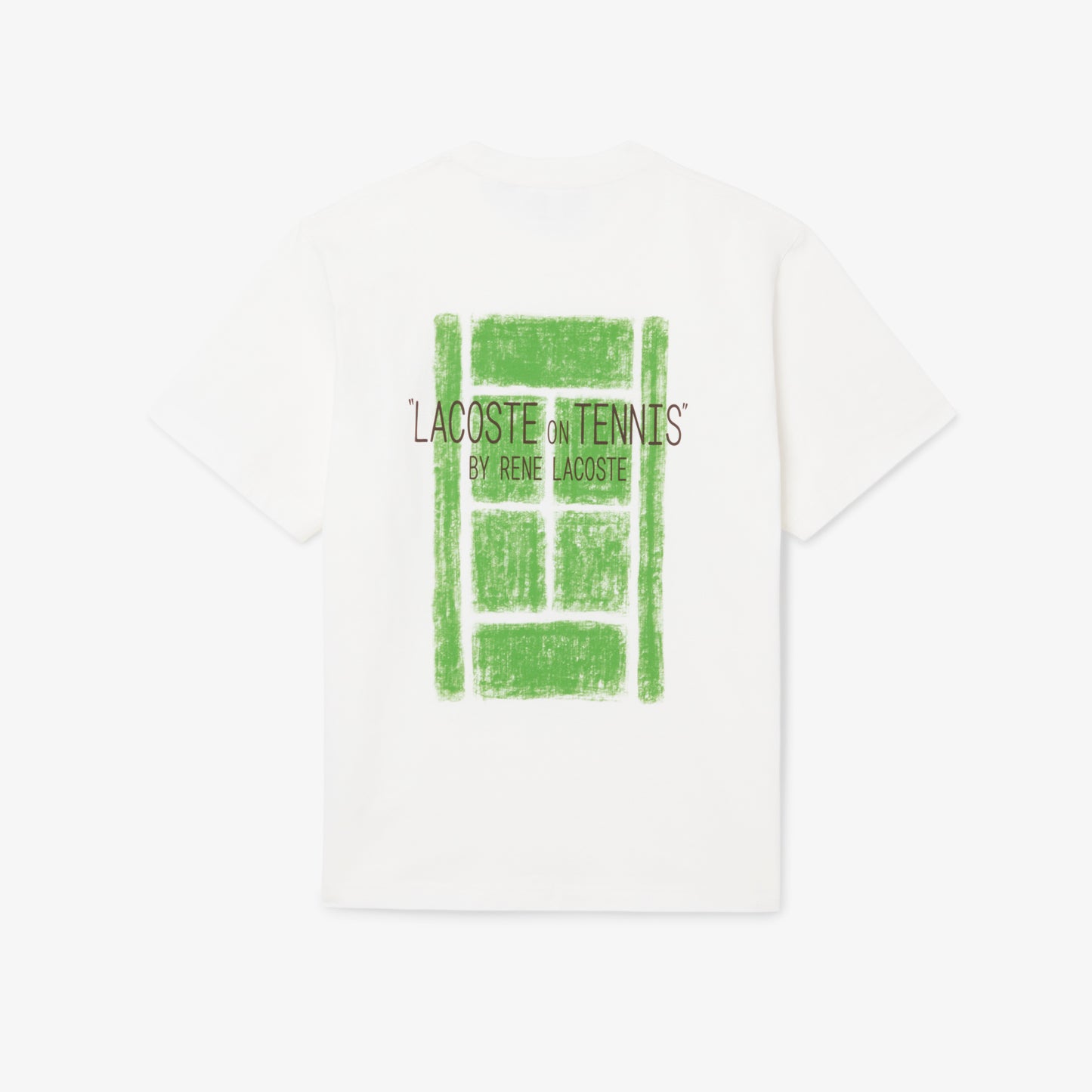 Lacoste Erkek Classic Fit Baskılı Beyaz T-shirt