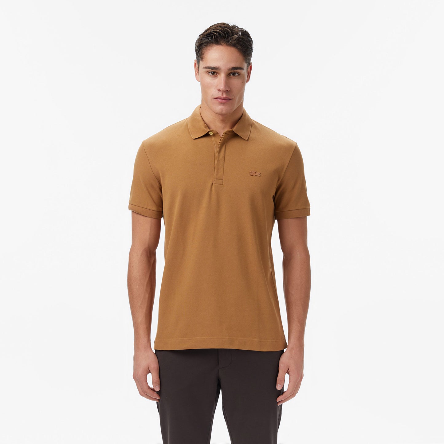 Lacoste Erkek Regular Fit Açık Kahverengi Polo