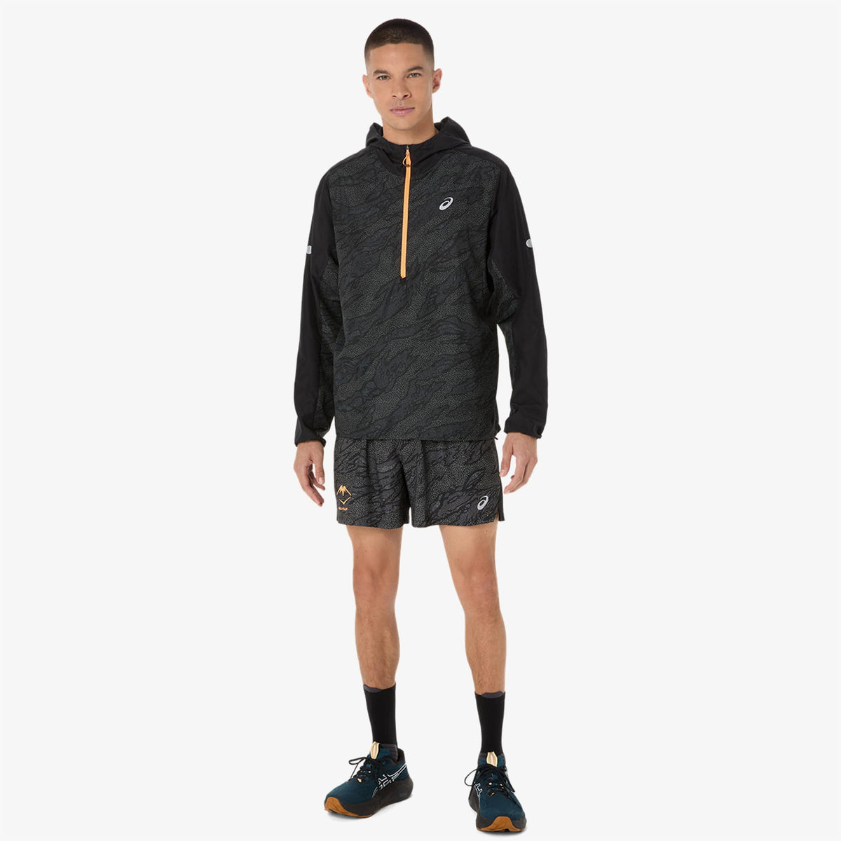 Asics Fujitrail Packable Windbreaker Erkek Siyah Ceket