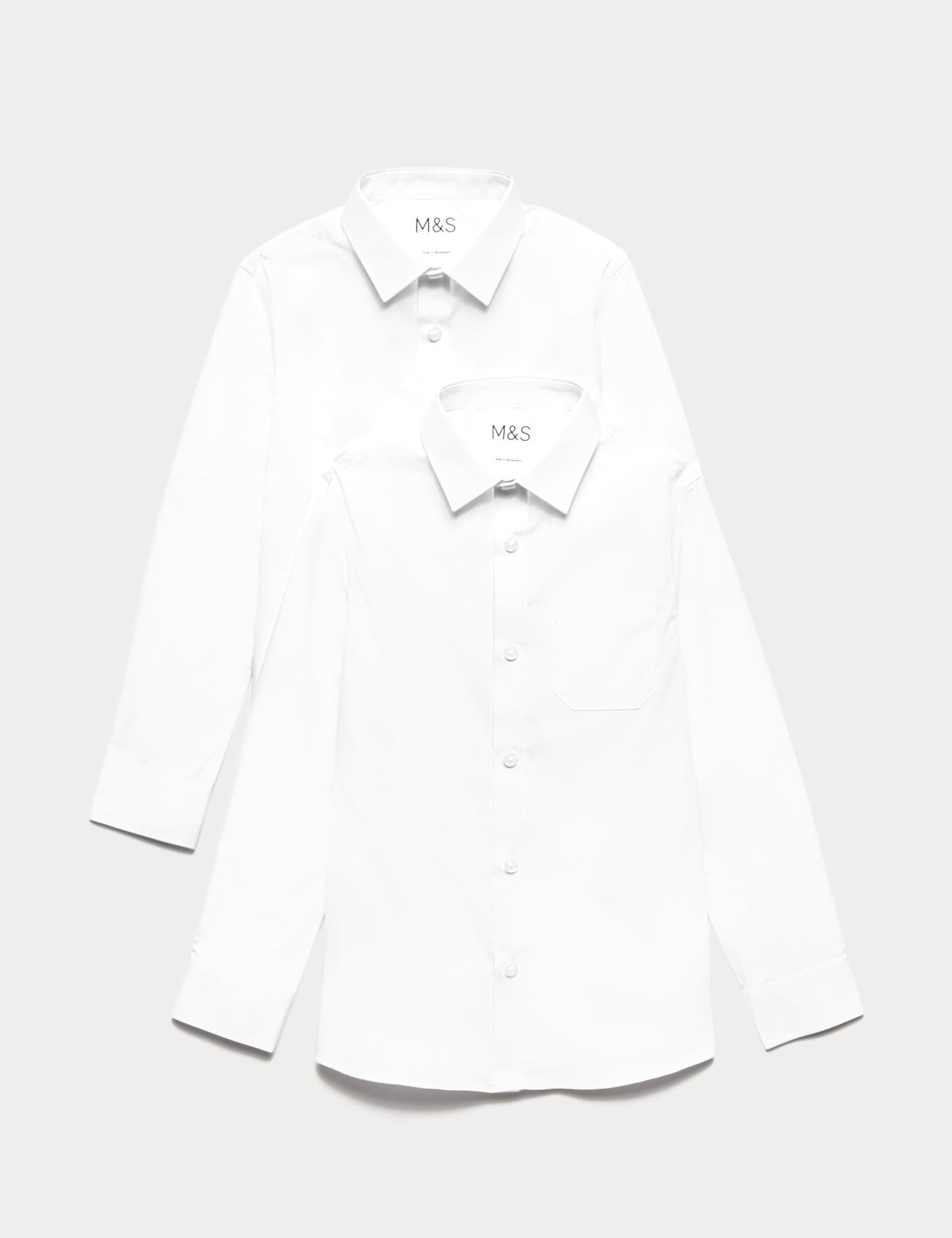 2'li Slim Fit Uzun Kollu Gömlek (2-18 Yaş)