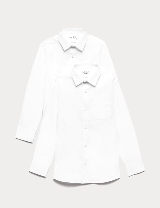 2'li Slim Fit Uzun Kollu Gömlek (2-18 Yaş)