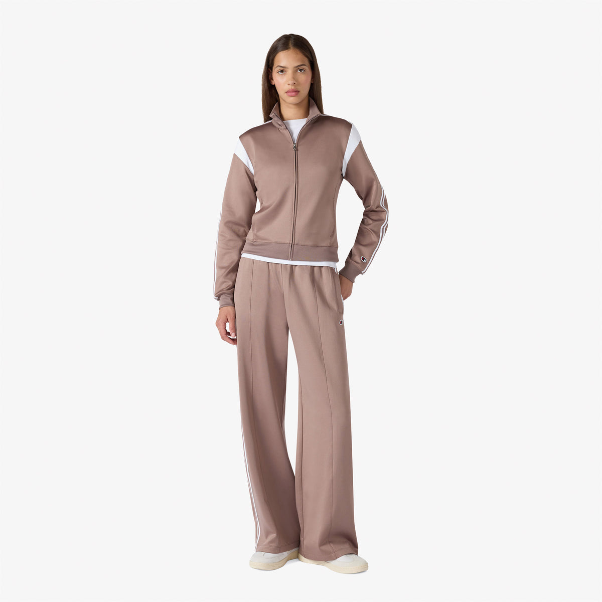 Champion Full Zip Kadın Mor Sweatshirt