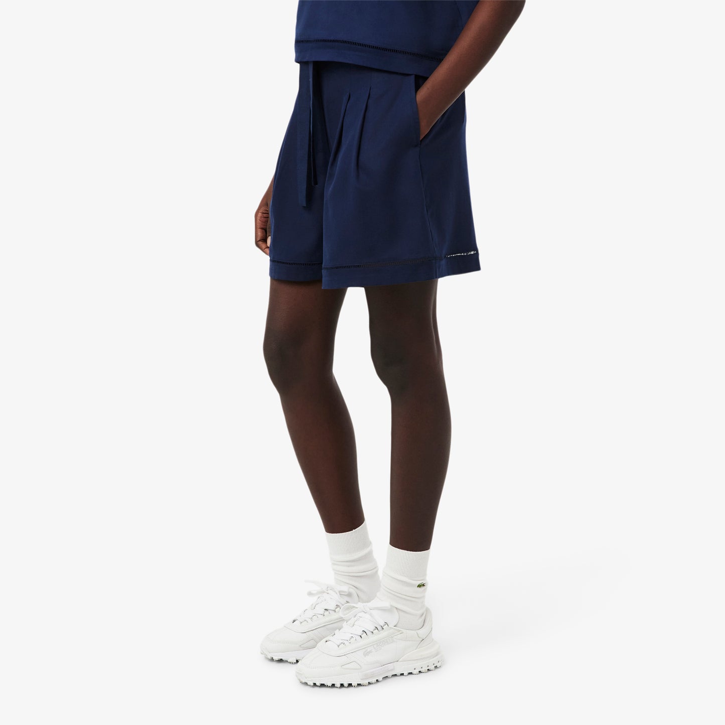 Lacoste Oversize Fit Kadın Lacivert Şort