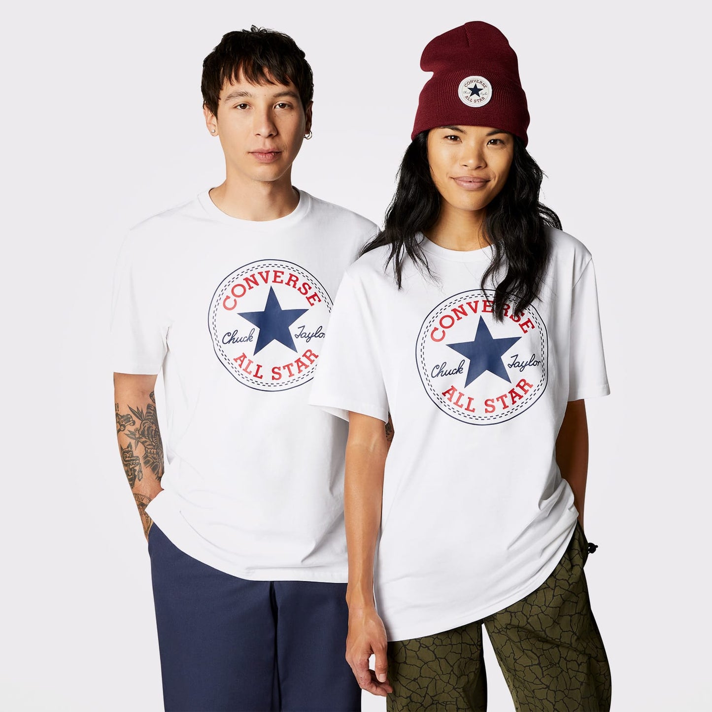 Converse Go-to All Star Patch Logo Unisex Beyaz T-shirt