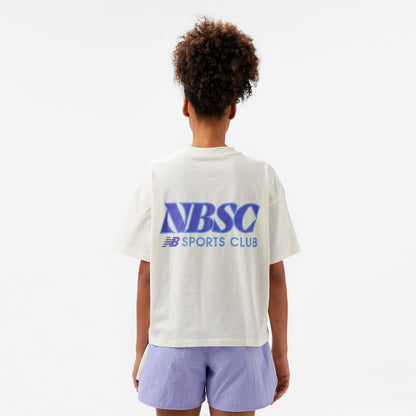 New Balance Lifestyle Kadın Bej T-shirt