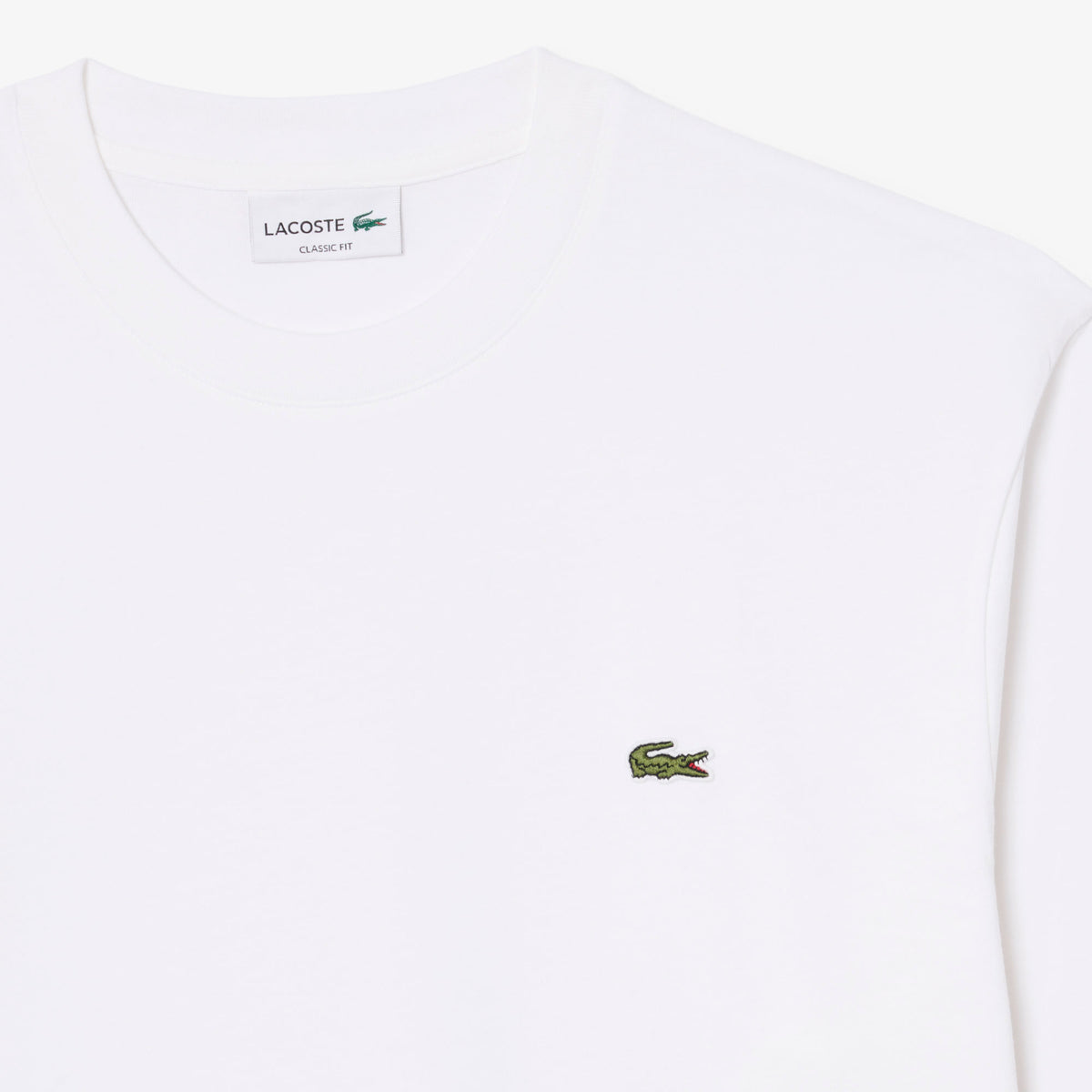 Lacoste Classic Fit Erkek Beyaz T-shirt