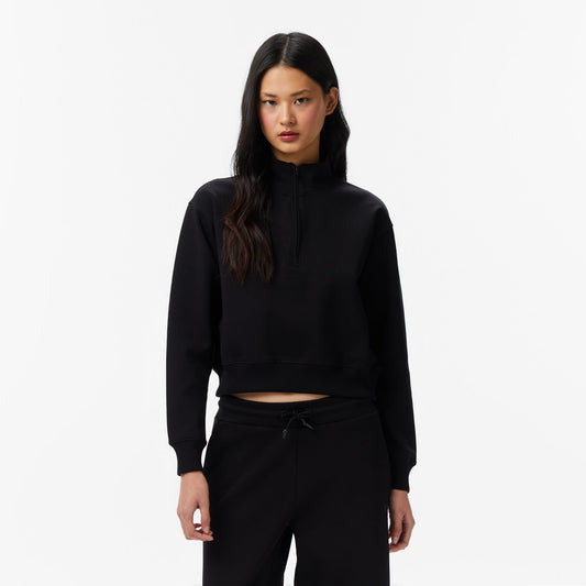 United4 Regular Fit Kadın Siyah Sweatshirt