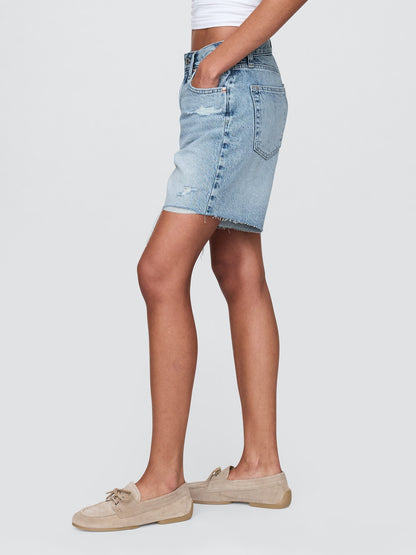 Mavi 8 Mid Rise '90s Loose Denim Bermuda Şort