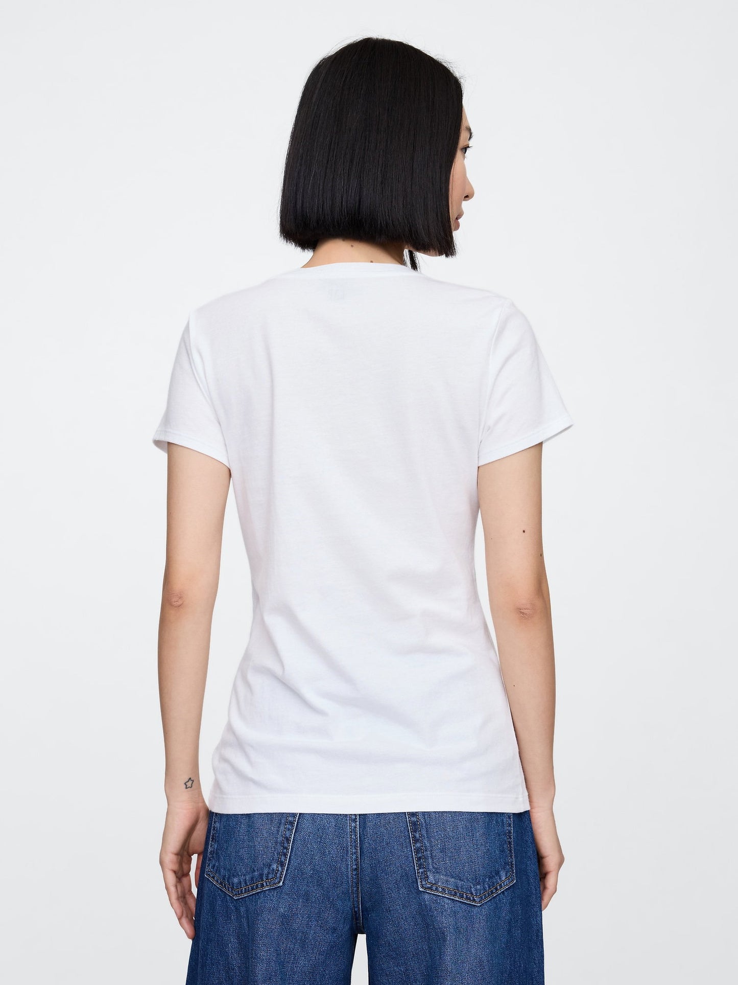 Beyaz 2'li Gap Logo Kısa Kollu T-shirt Seti
