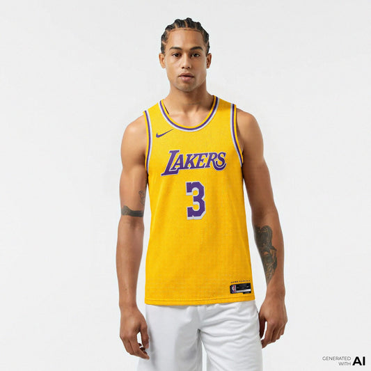 Nike Los Angeles Lakers Icon Edition Erkek Sarı Forma