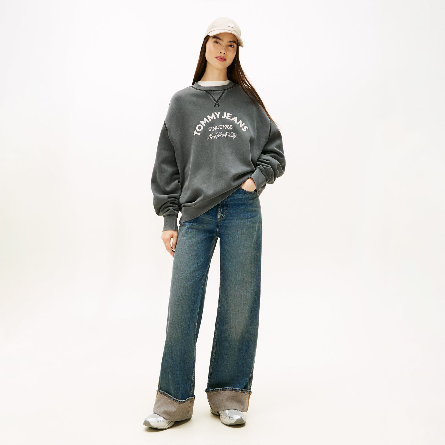 Tommy Hilfiger Archive '97 Kadın Gri Spor Ayakkabı