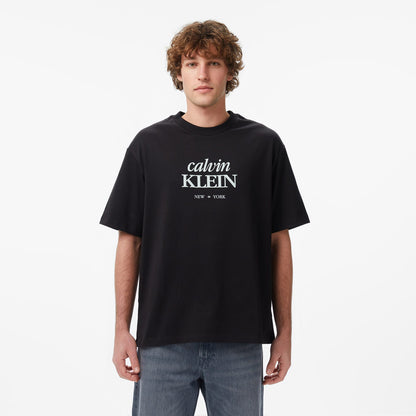 Calvin Klein 16s Diamond Grap Erkek Siyah T-shirt