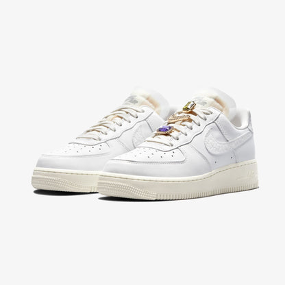 Nike Air Force 1 Low Premium Bling Jewels Kadın Beyaz Sneaker