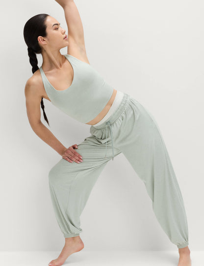 Supersoft Yuvarlak Yaka Crop Üst