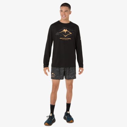Asics Fujitrail Logo Ls Top Erkek Siyah T-shirt