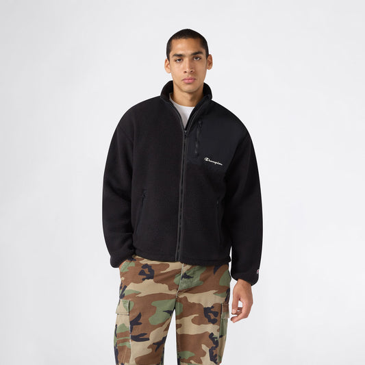 Champion Full Zip Top Erkek Siyah Sweatshirt