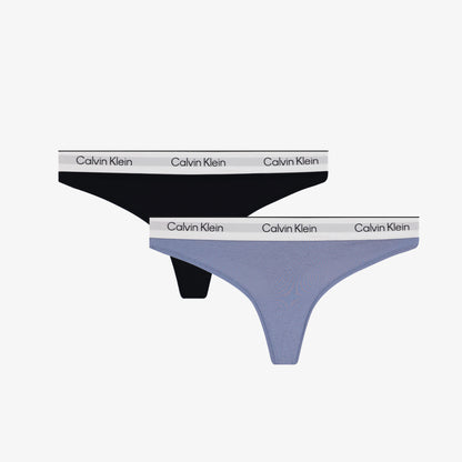 Calvin Klein Thong 2'li Modal Kadın Renkli Külot