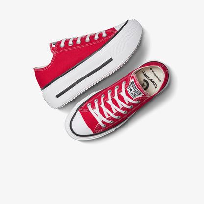 Converse Chuck Taylor All Star Lift Double Stack Kadın Kırmızı Sneaker