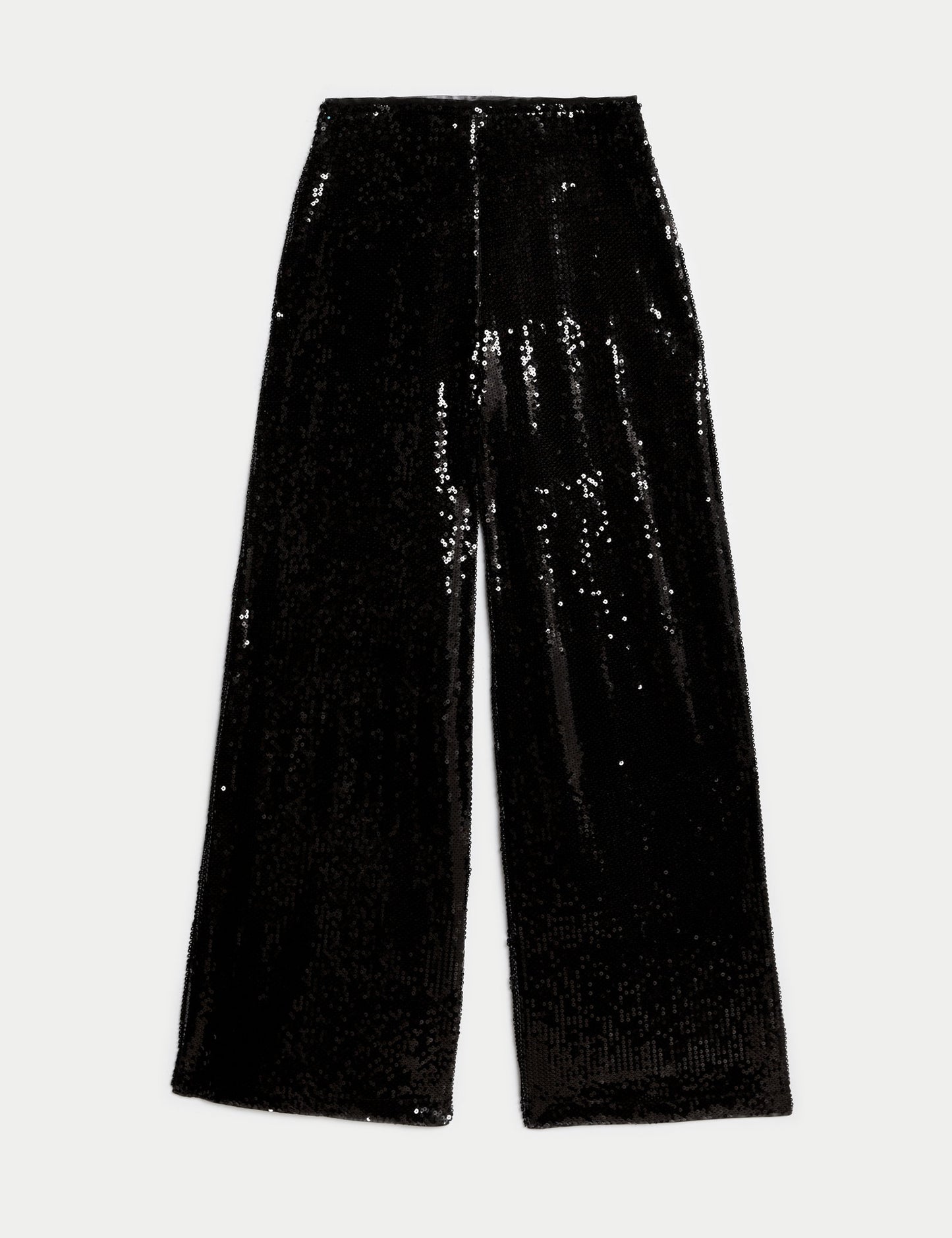 Payetli Wide Leg Pantolon
