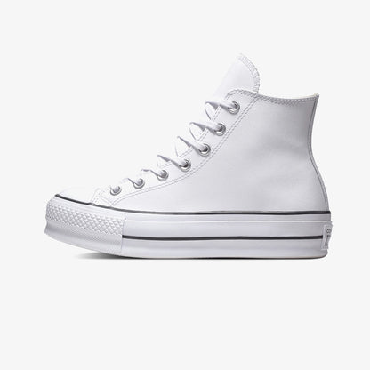 Converse Chuck Taylor All Star Lift Hi Deri Unisex Beyaz Sneaker