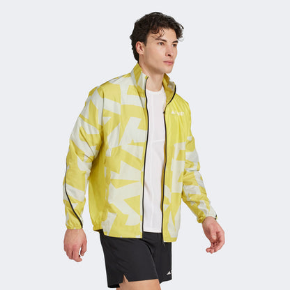 Adidas Terrex Multi Printed Wind Erkek Sarı Ceket