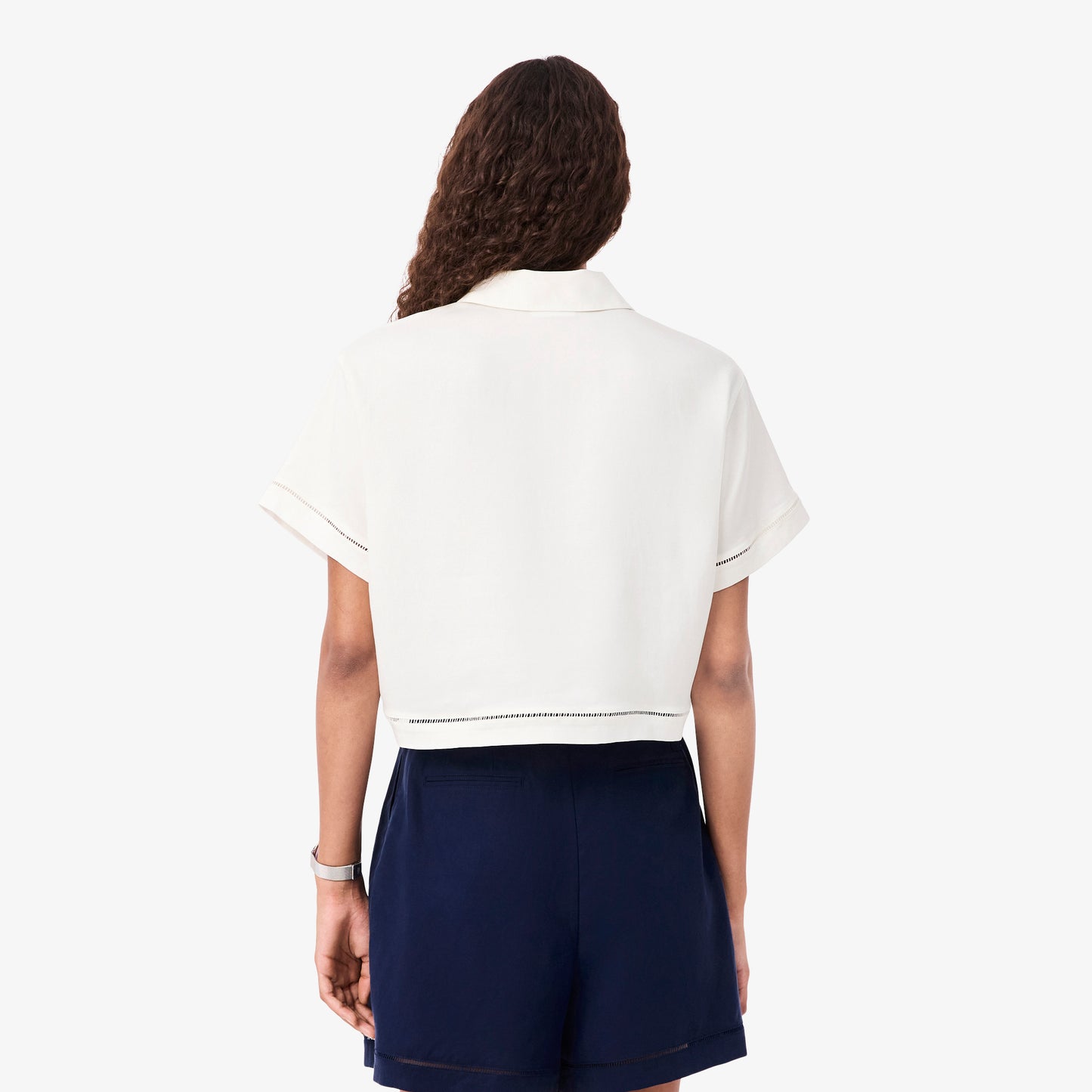 Lacoste Oversize Fit Kadın Beyaz Polo