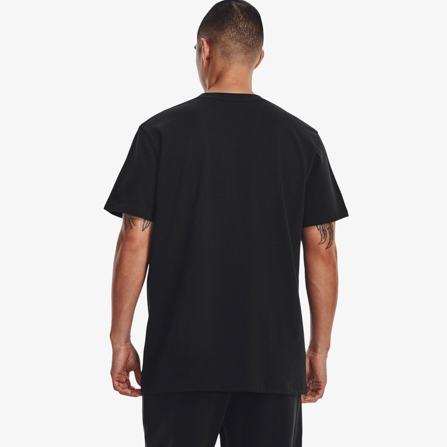 Under Armour Logo Nakışlı Heavyweight Siyah Kısa Kollu Erkek T?shirt